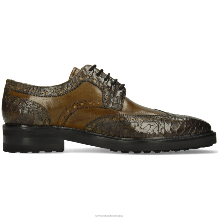 Melvin & Hamilton derbi čevlji kaki moški marvin 1 FLJ6L461