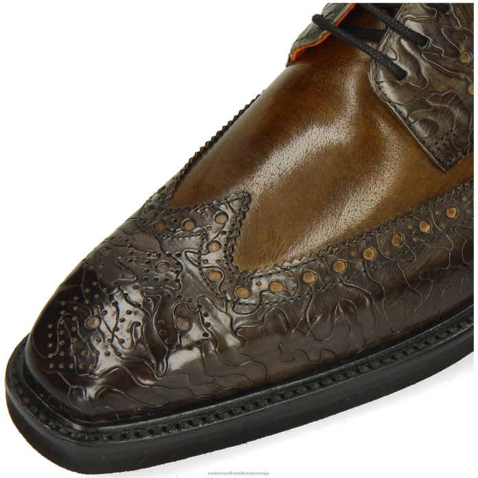 Melvin & Hamilton derbi čevlji kaki moški marvin 1 FLJ6L461