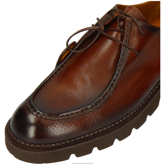 Melvin & Hamilton derbi čevlji rjav moški preluknjati 10 FLJ6L416