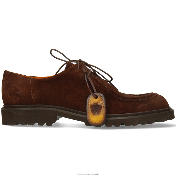 Melvin & Hamilton derbi čevlji rjav moški preluknjati 10 FLJ6L419