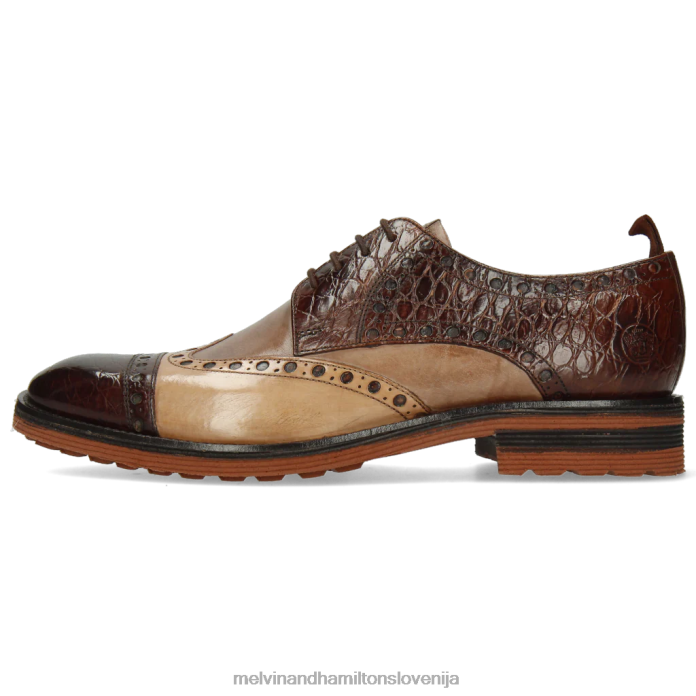 Melvin & Hamilton derbi čevlji rjav moški vrtinec 48 FLJ6L542