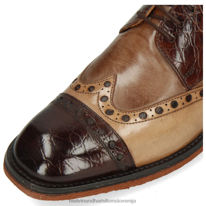 Melvin & Hamilton derbi čevlji rjav moški vrtinec 48 FLJ6L542