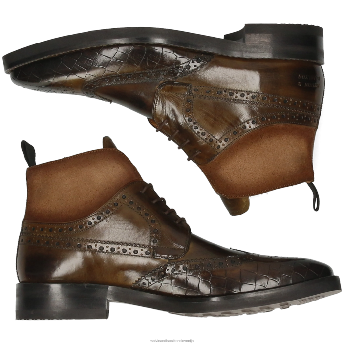 Melvin & Hamilton gležnarji kaki moški jeff 34 FLJ6L106