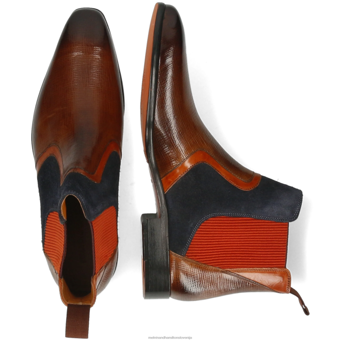 Melvin & Hamilton gležnarji rjav moški lewis 26 FLJ6L115