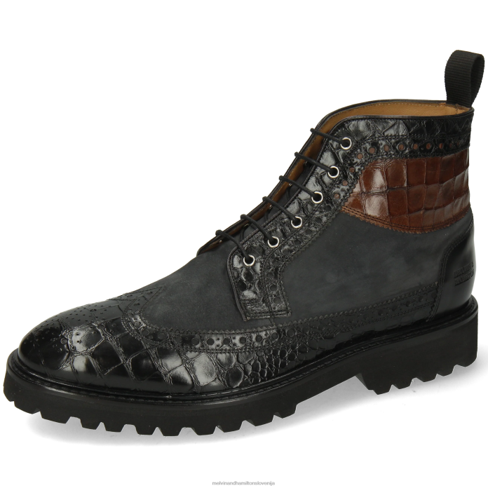 Melvin & Hamilton gležnarji Črna moški Matej 9 FLJ6L64