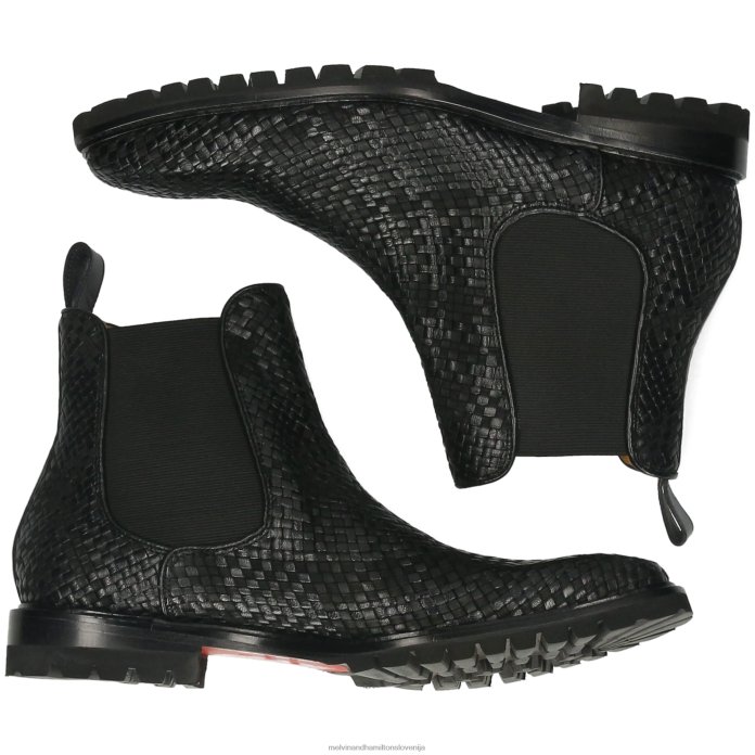 Melvin & Hamilton gležnarji Črna moški carlo 5 FLJ6L122