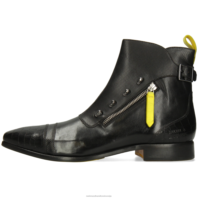 Melvin & Hamilton gležnarji Črna moški elvis 25 FLJ6L1