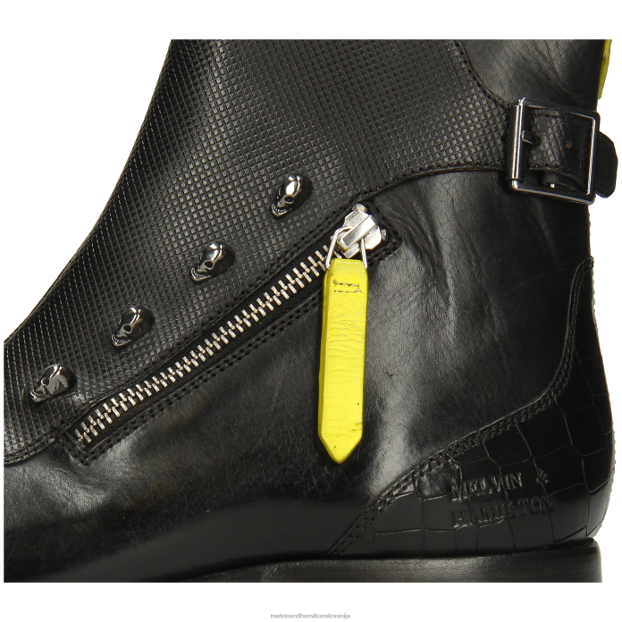 Melvin & Hamilton gležnarji Črna moški elvis 25 FLJ6L1