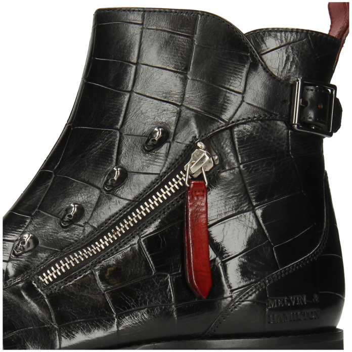 Melvin & Hamilton gležnarji Črna moški elvis 25 FLJ6L84