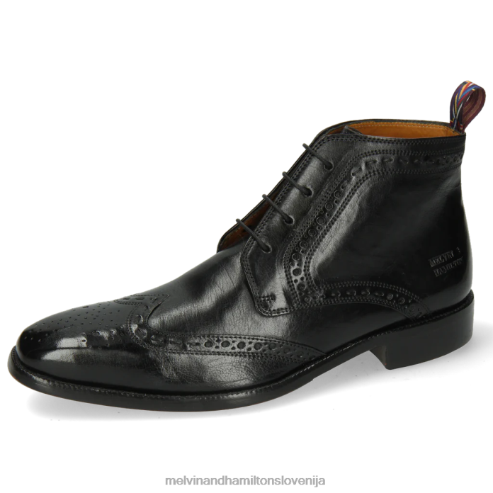Melvin & Hamilton gležnarji Črna moški jeff 7 FLJ6L126