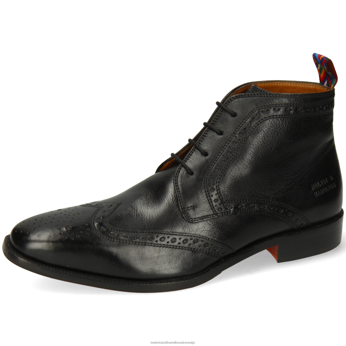 Melvin & Hamilton gležnarji Črna moški jeff 7 FLJ6L6