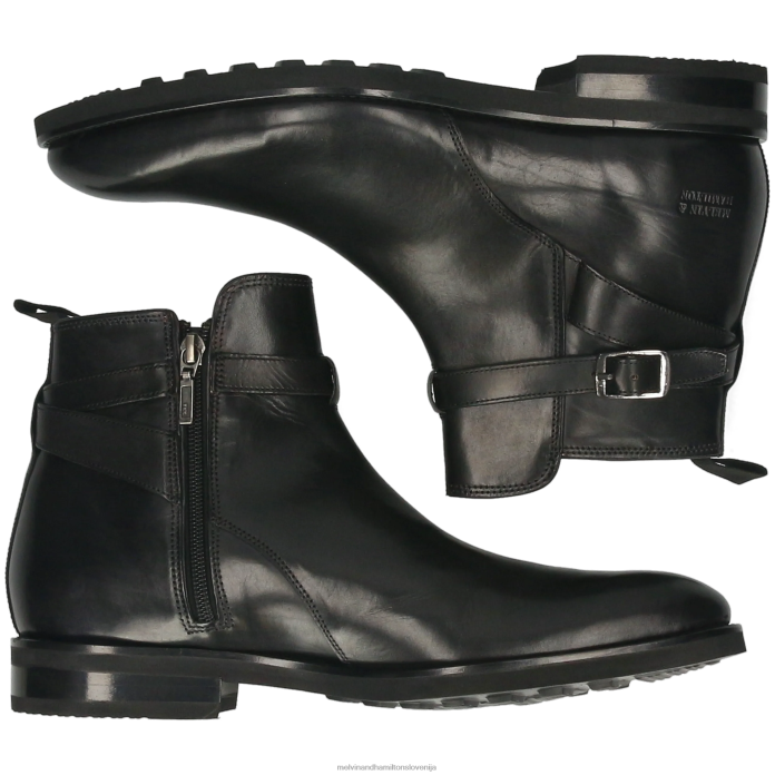 Melvin & Hamilton gležnarji Črna moški kane 1 FLJ6L91