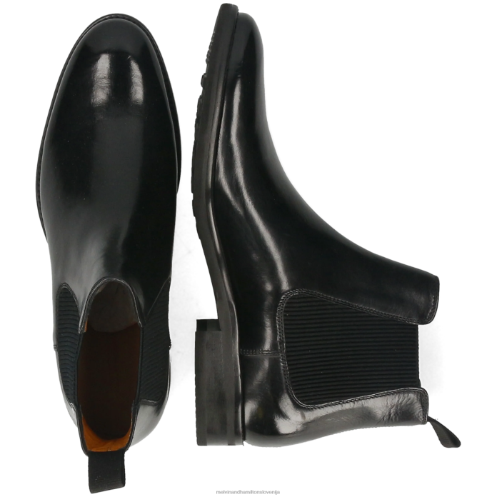 Melvin & Hamilton gležnarji Črna moški klint 7 FLJ6L4