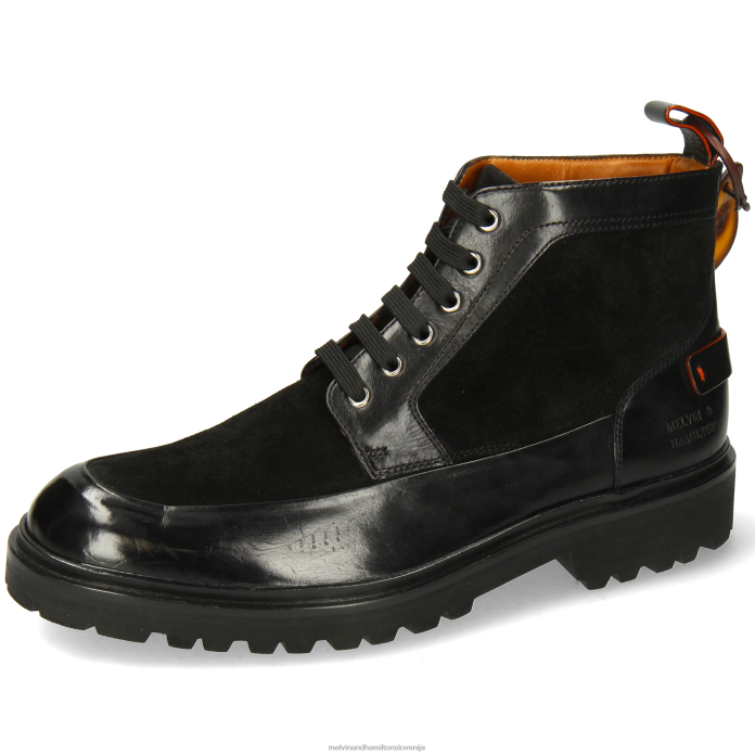 Melvin & Hamilton gležnarji Črna moški preluknjati 23 FLJ6L41