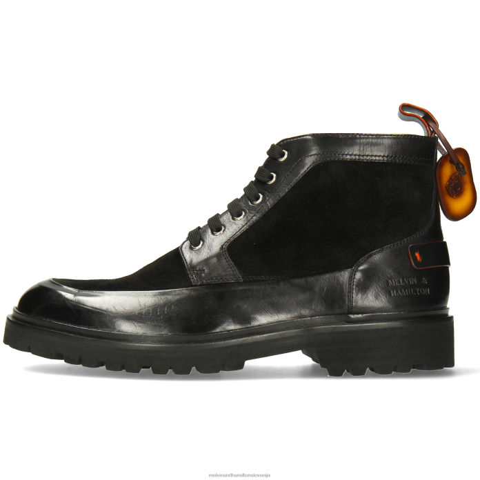 Melvin & Hamilton gležnarji Črna moški preluknjati 23 FLJ6L41