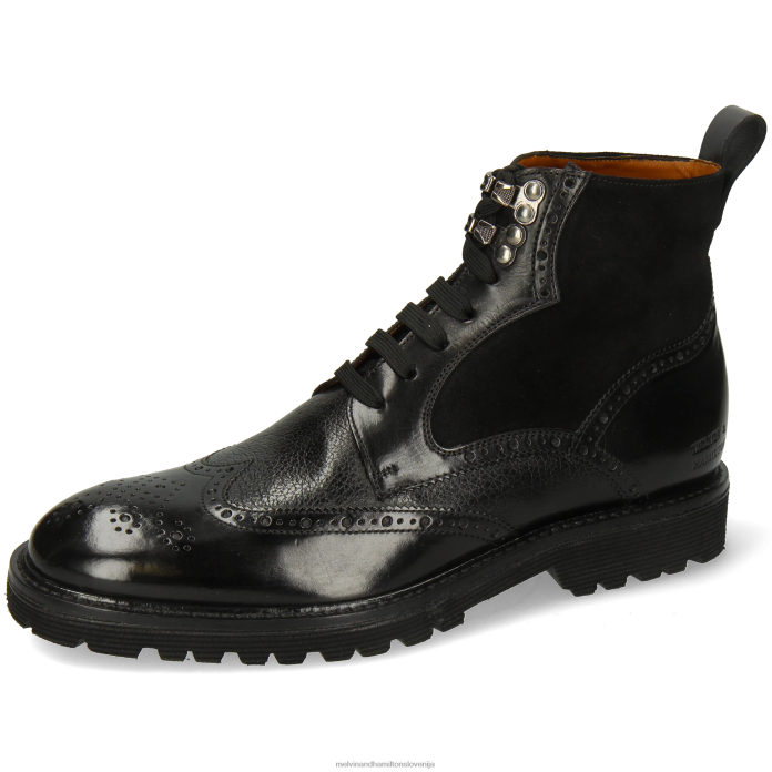 Melvin & Hamilton gležnarji Črna moški trevor 34 FLJ6L62