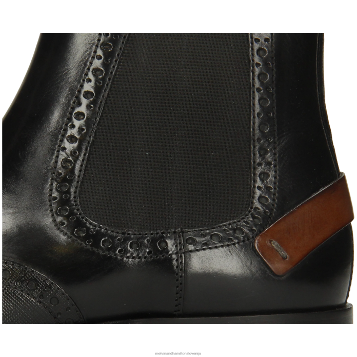 Melvin & Hamilton gležnarji Črna moški vez 3 FLJ6L25