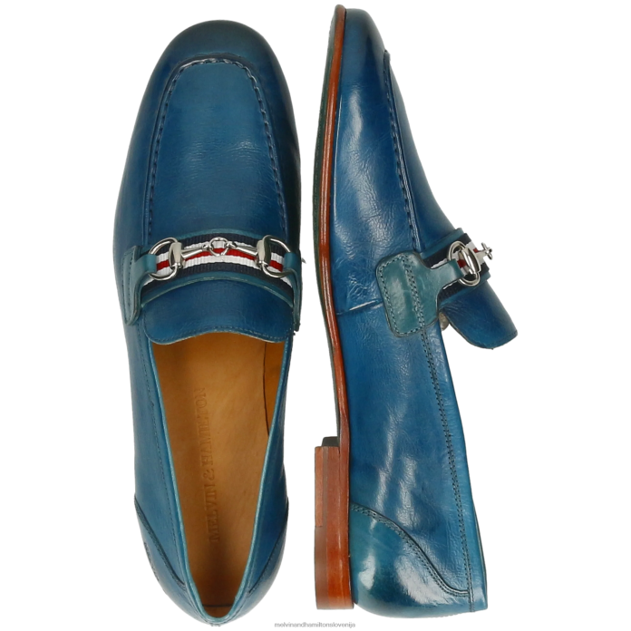 Melvin & Hamilton loaferji modra moški clive 16 FLJ6L240