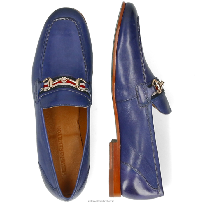 Melvin & Hamilton loaferji modra moški clive 16 FLJ6L257