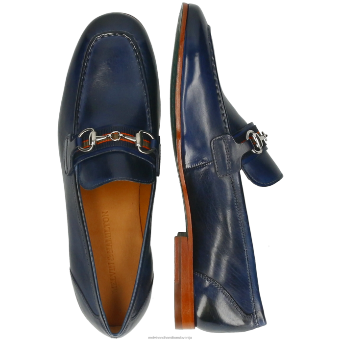Melvin & Hamilton loaferji modra moški clive 16 FLJ6L259