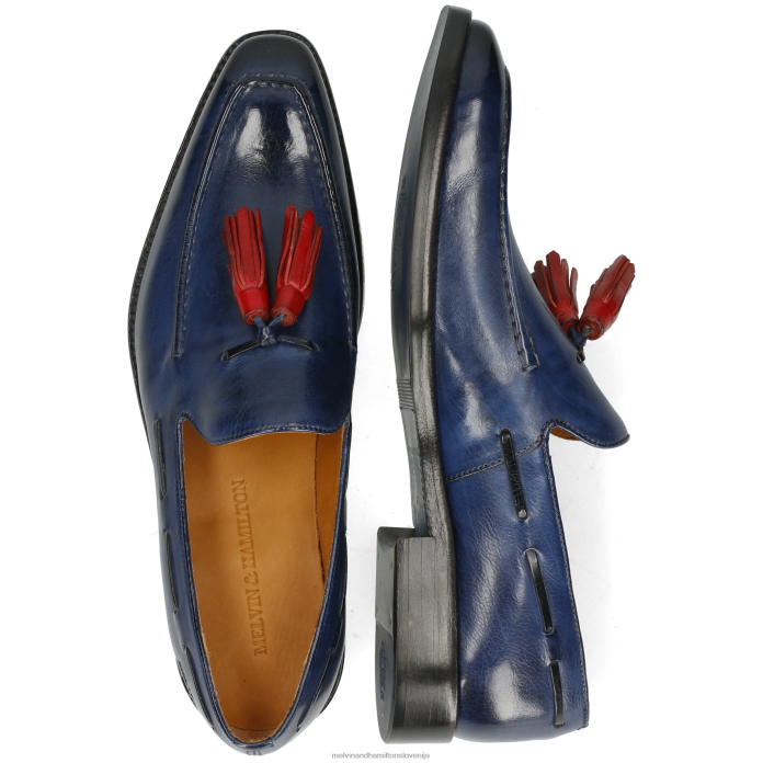 Melvin & Hamilton loaferji modra moški leonardo 1 FLJ6L296