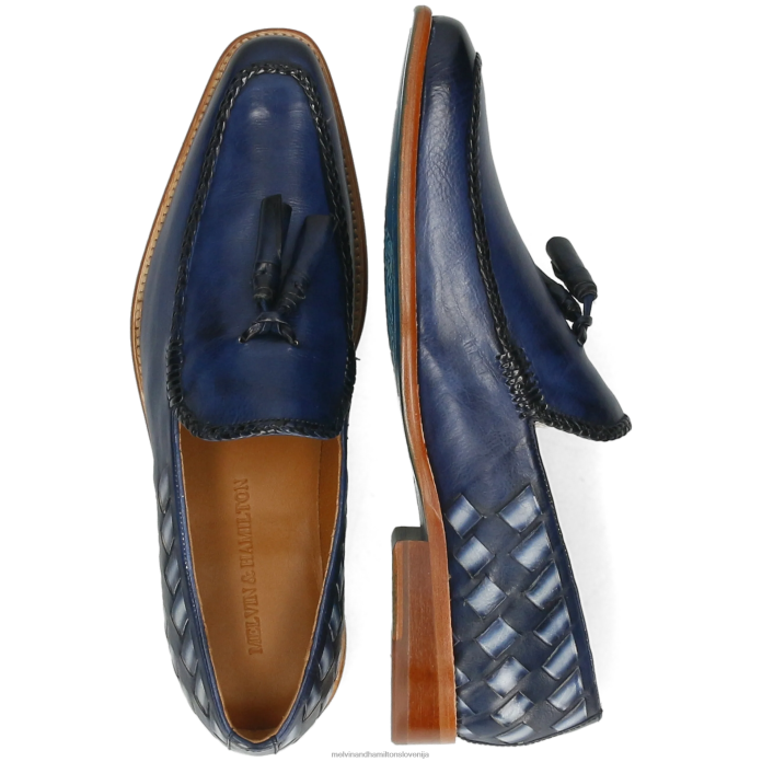 Melvin & Hamilton loaferji modra moški leonardo 32 FLJ6L301