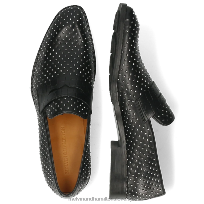 Melvin & Hamilton loaferji Črna moški gaston 5 FLJ6L302