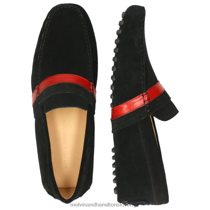 Melvin & Hamilton loaferji Črna moški nelson 6 FLJ6L313