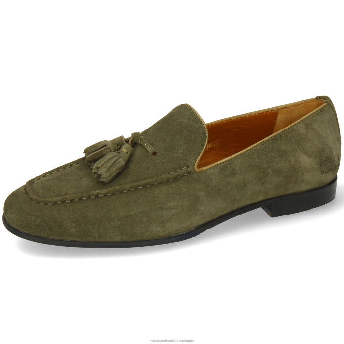 Melvin & Hamilton loaferji zelena moški clive 20 FLJ6L222