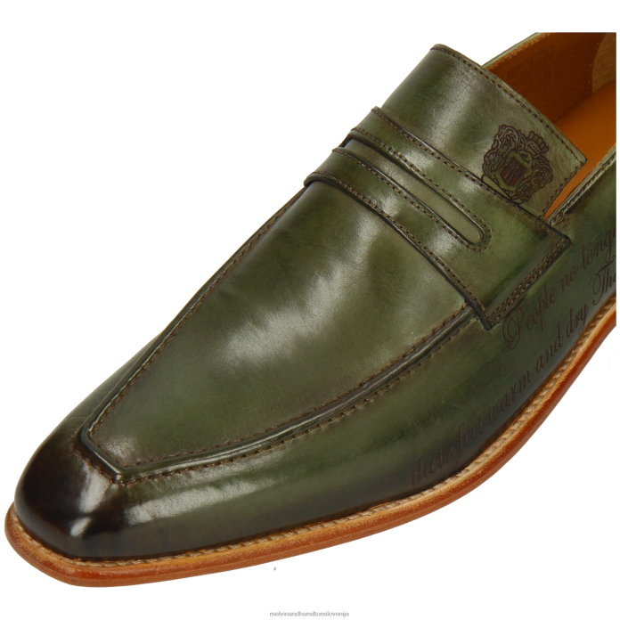 Melvin & Hamilton loaferji zelena moški leonardo 37 FLJ6L227