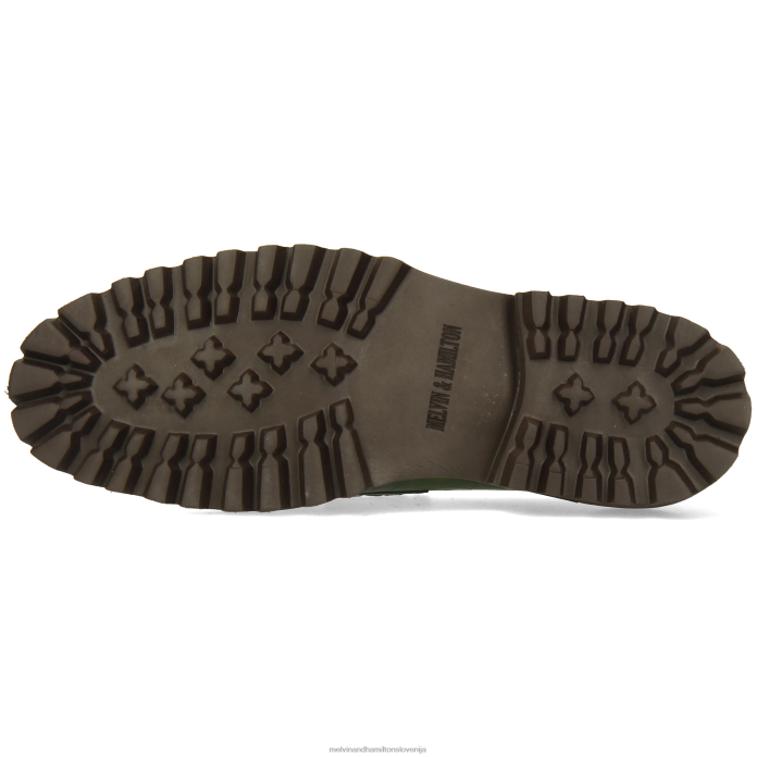 Melvin & Hamilton loaferji zelena moški preluknjati 9 FLJ6L265