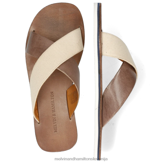 Melvin & Hamilton mule rjav moški sam 5 FLJ6L726