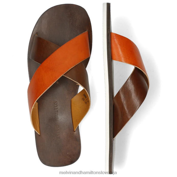 Melvin & Hamilton mule rjav moški sam 5 FLJ6L741