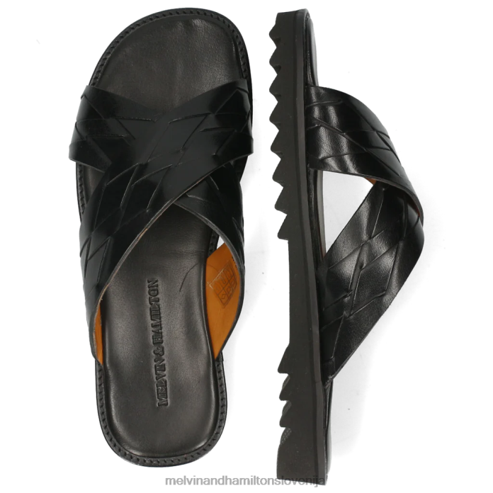 Melvin & Hamilton mule Črna moški sam 37 FLJ6L729