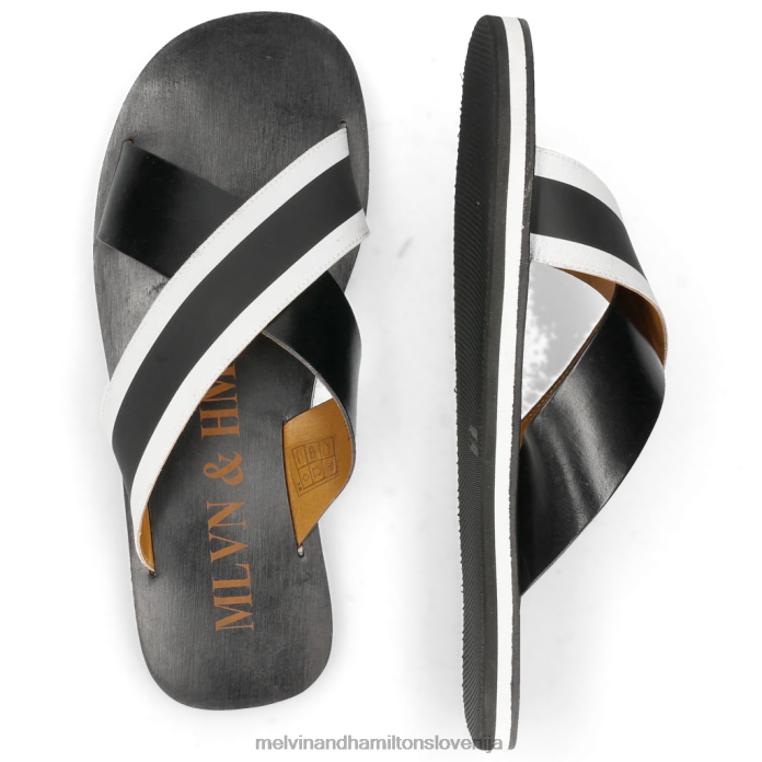 Melvin & Hamilton mule Črna moški sam 5 FLJ6L743