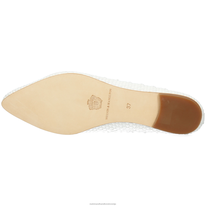 Melvin & Hamilton baletne črpalke bela ženske alexa 40 FLJ6L1976