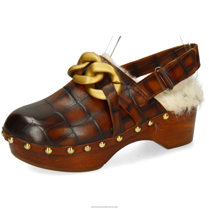 Melvin & Hamilton cokle rjav ženske flora 1 FLJ6L1990