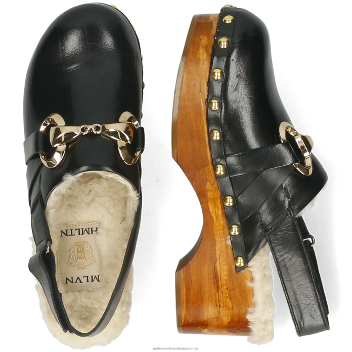 Melvin & Hamilton cokle Črna ženske flora 1 FLJ6L1997