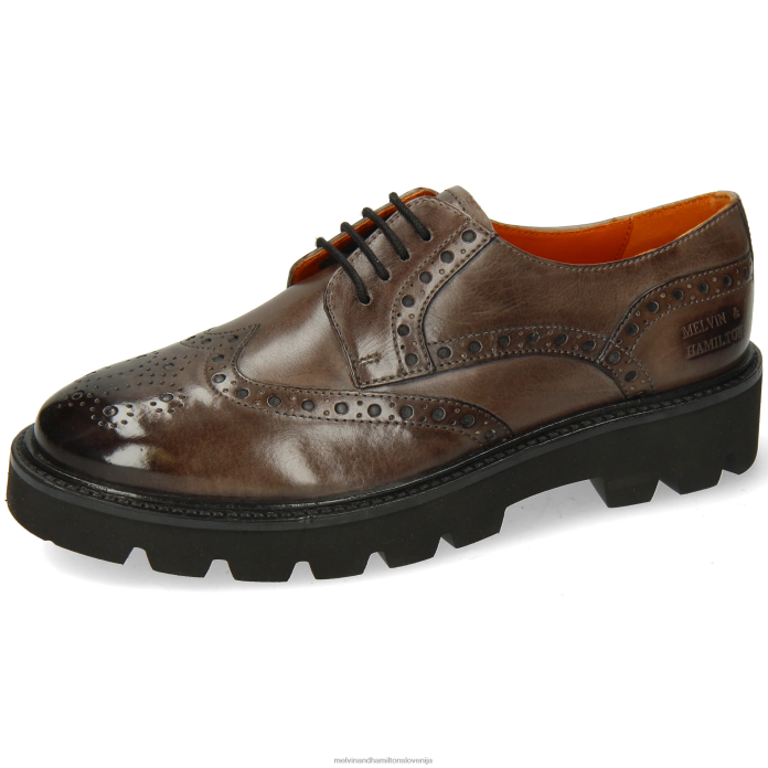 Melvin & Hamilton derbi čevlji siva ženske jenny 6 FLJ6L1503