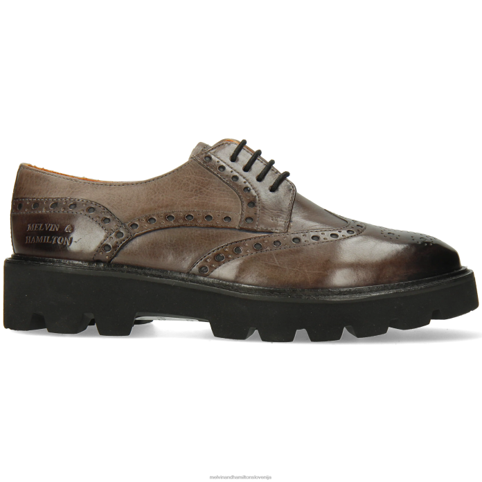 Melvin & Hamilton derbi čevlji siva ženske jenny 6 FLJ6L1503