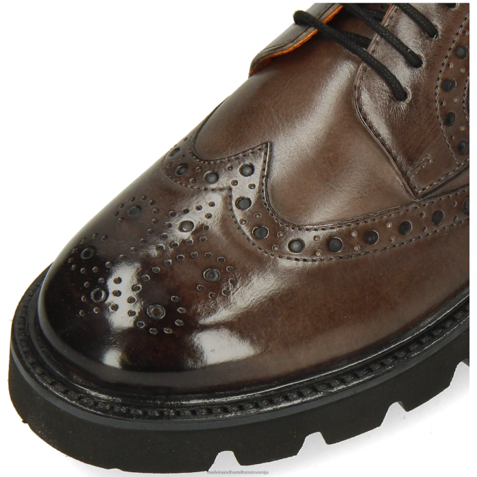 Melvin & Hamilton derbi čevlji siva ženske jenny 6 FLJ6L1503