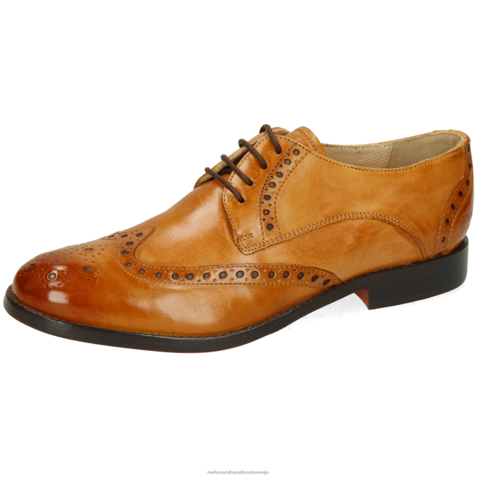 Melvin & Hamilton derbi čevlji svetlo rjava ženske amelie 3 FLJ6L1505