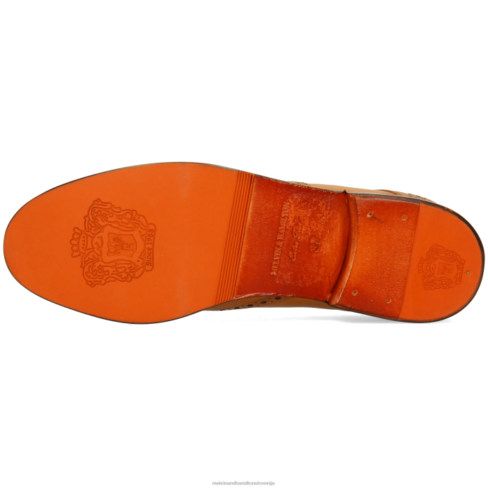 Melvin & Hamilton derbi čevlji svetlo rjava ženske amelie 3 FLJ6L1505