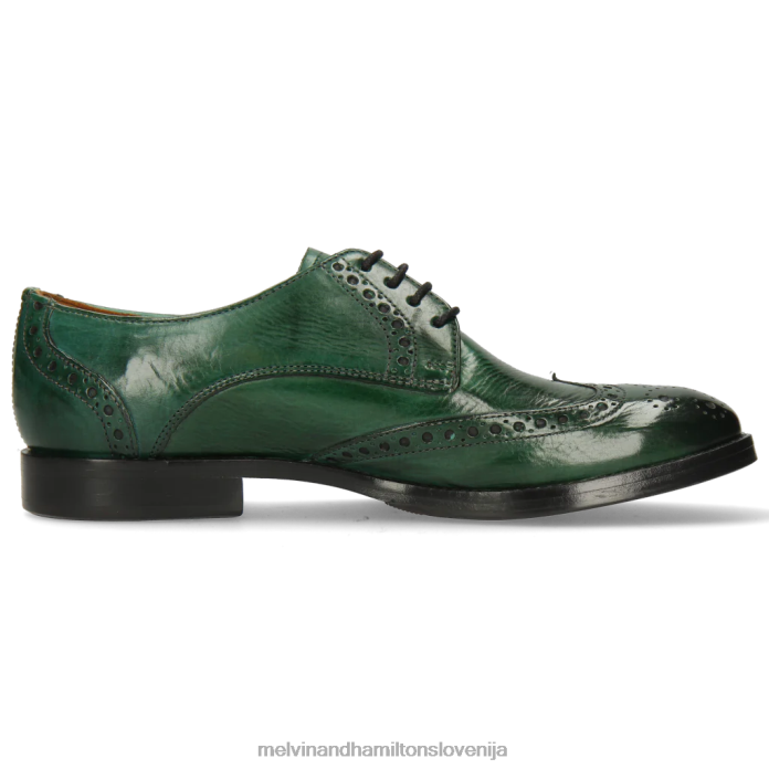Melvin & Hamilton derbi čevlji zelena ženske amelie 3 FLJ6L1518