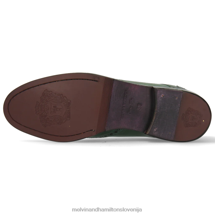 Melvin & Hamilton derbi čevlji zelena ženske amelie 3 FLJ6L1518