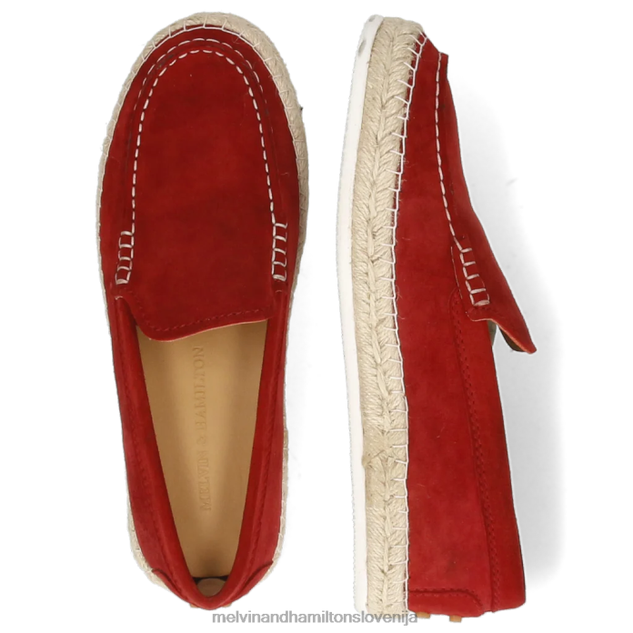 Melvin & Hamilton espadrile rdeča ženske caroline 13 FLJ6L1881