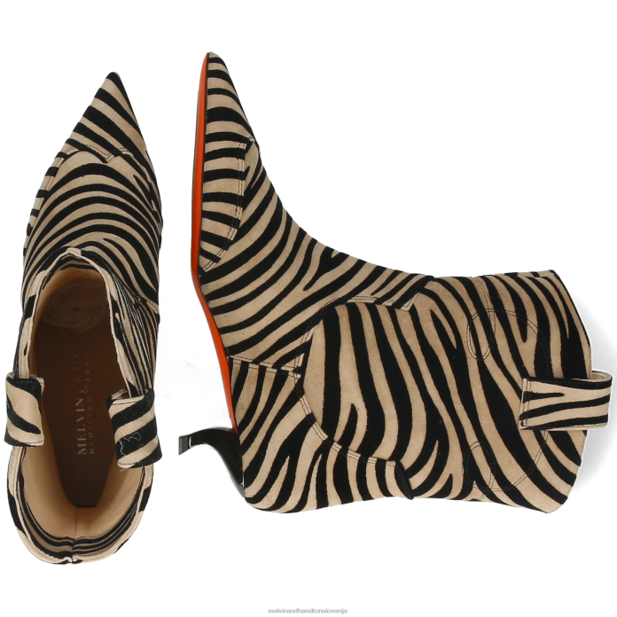 Melvin & Hamilton gležnarji bež ženske aurora 1 FLJ6L837