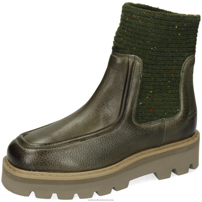 Melvin & Hamilton gležnarji kaki ženske cassy 3 FLJ6L915