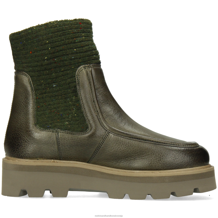 Melvin & Hamilton gležnarji kaki ženske cassy 3 FLJ6L915