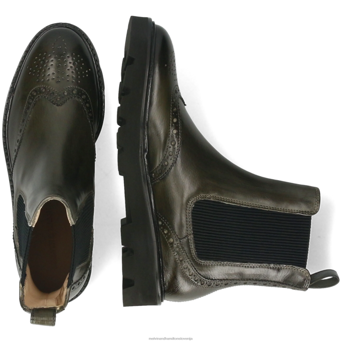 Melvin & Hamilton gležnarji kaki ženske sally 112 FLJ6L951